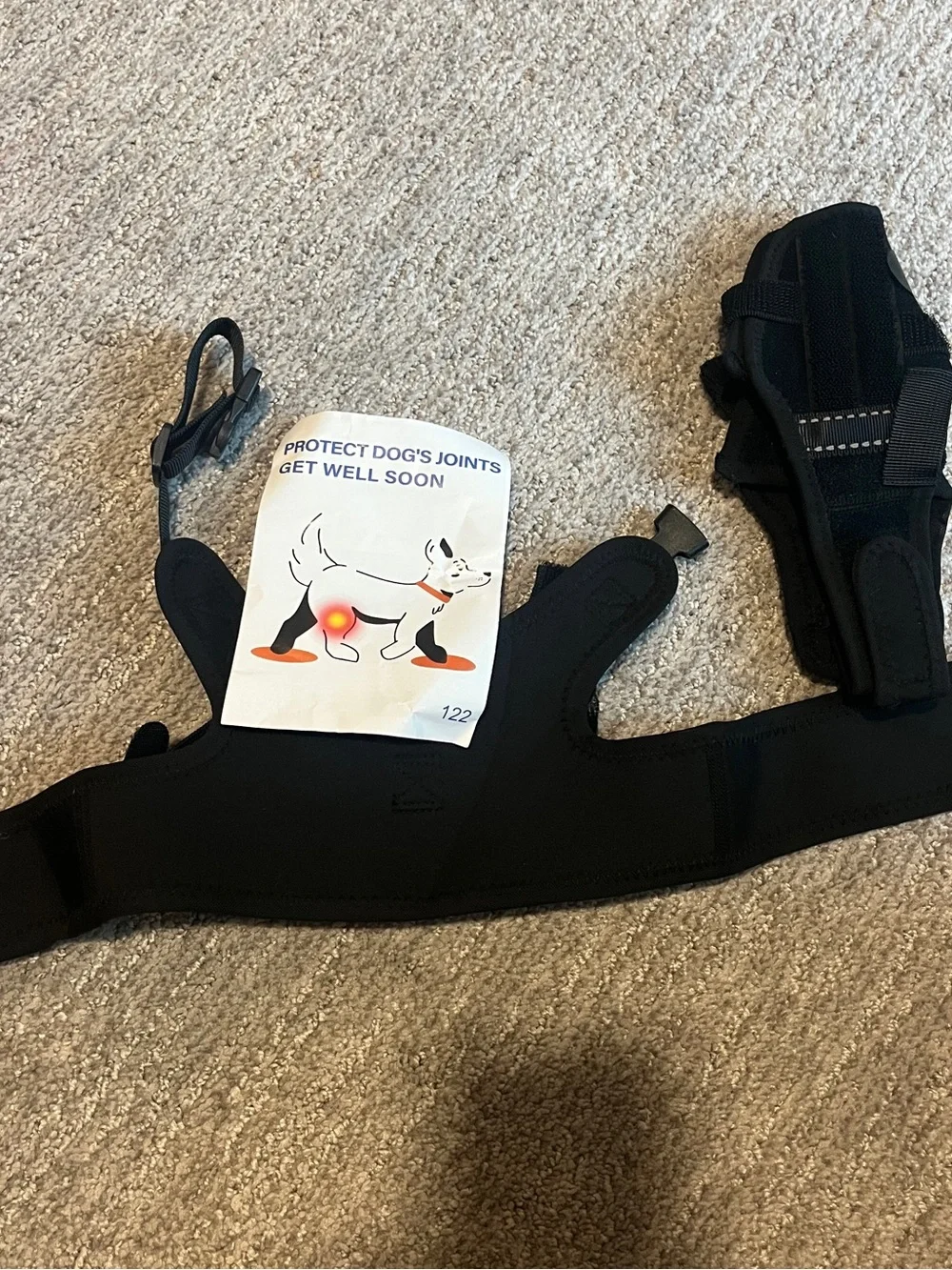 Dog Knee Braces for Back Leg Support,ACL/CCL Brace for Small Dogs,XS 2149-1